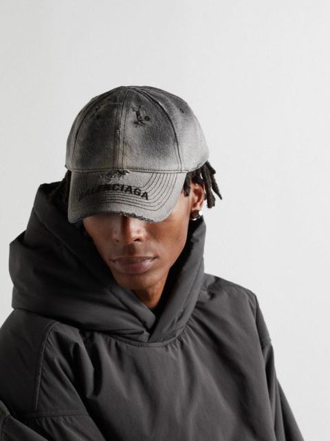 BALENCIAGA Balenciaga - F/W 22 - Distressed Denim Cap