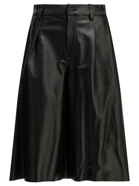 Other Designers Semper Formal Leather Shorts Black