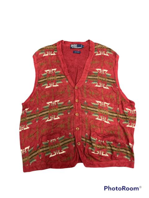 Other Designers Polo Ralph Lauren Navajo Motif Cardigan Sleeveless