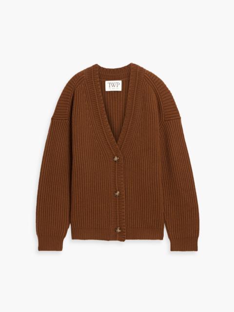 TWP Ribbed cashmere cardigan