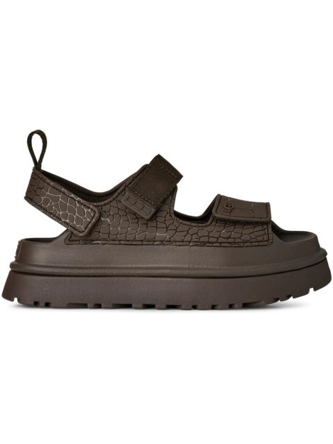 UGG UGG GoldenGlow Embossed Sandal Dense Smoke (Women's)