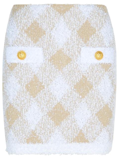 Balmain Balmain Beige Polyamide Blend Skirt