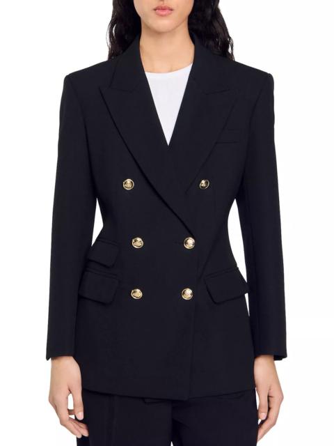 Sandro Toscane Double Breasted Blazer