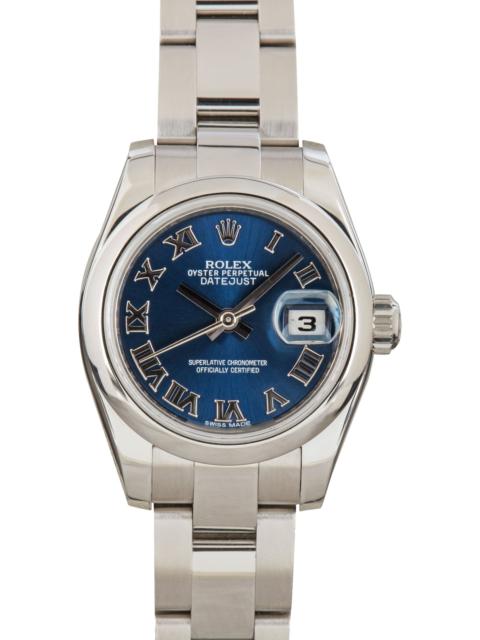 Ladies Rolex Datejust 179160 Blue Dial