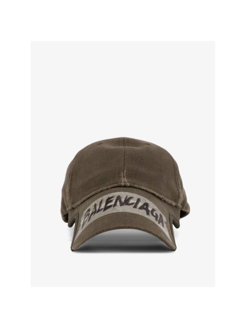 BALENCIAGA BALENCIAGA Green Cotton Cap New & Authentic (Men's size:S;)