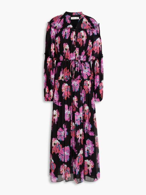 DIANE VON FURSTENBERG Link floral-print georgette midi dress
