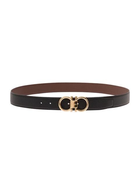 FERRAGAMO Ferragamo Men Reversibile Ad Black + Brown