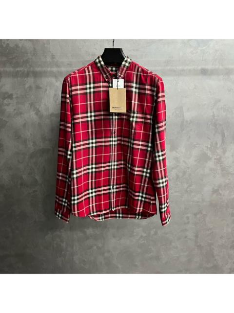Burberry Burberry Scarlet Check Cotton Poplin Shirt