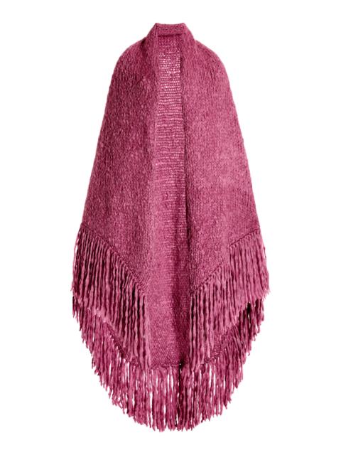 GABRIELA HEARST Lauren Wrap Scarf fuchsia