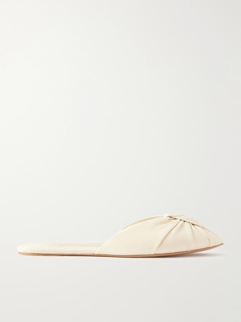 Chloé Suzie Ruched Leather Slides