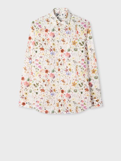 Paul Smith Tailored-Fit White 'Liberty Floral' Print Shirt