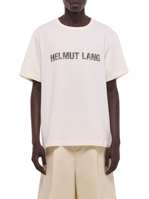 Helmut Lang Helmut Lang Check Logo Graphic T-Shirt in Vintage White at Nordstrom