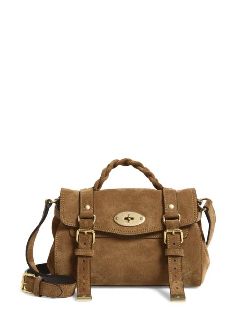 Mulberry Mulberry Mini Alexa Suede Satchel in Salcombe Sand at Nordstrom