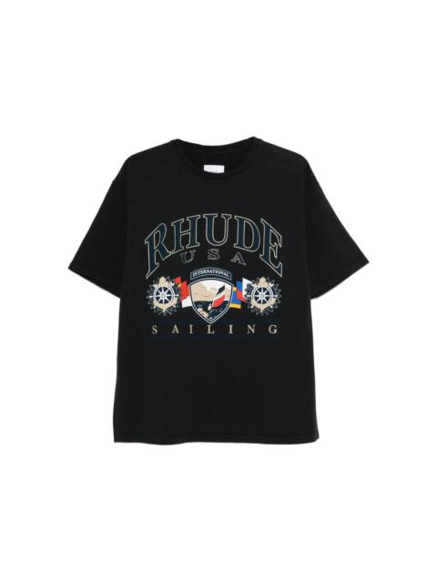 Rhude Rhude Black T-Shirts & Vests - T-Shirts Men