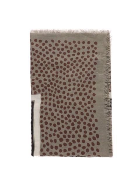 SAINT LAURENT Saint Laurent Decorative Pattern Scarf