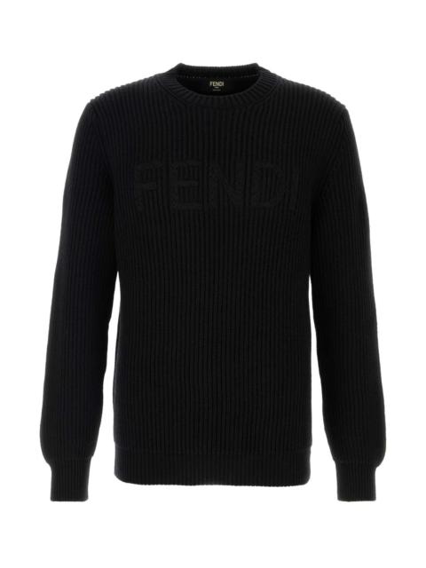 FENDI Fendi Men Black Wool Sweater