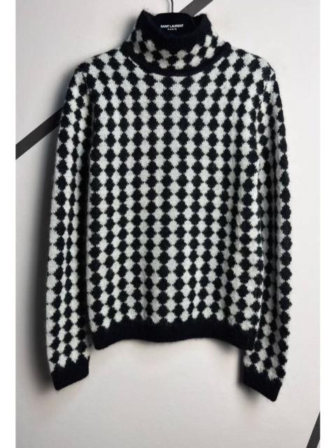 SAINT LAURENT Saint Laurent Turtleneck Diamon Motif Sweater
