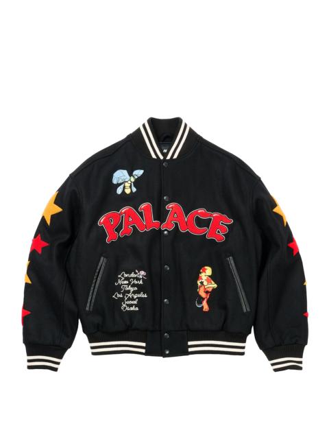 PALACE MARK BODĒ VARSITY JACKET BLACK