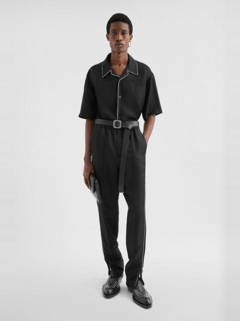 Fluid Viscose Tapered Trousers