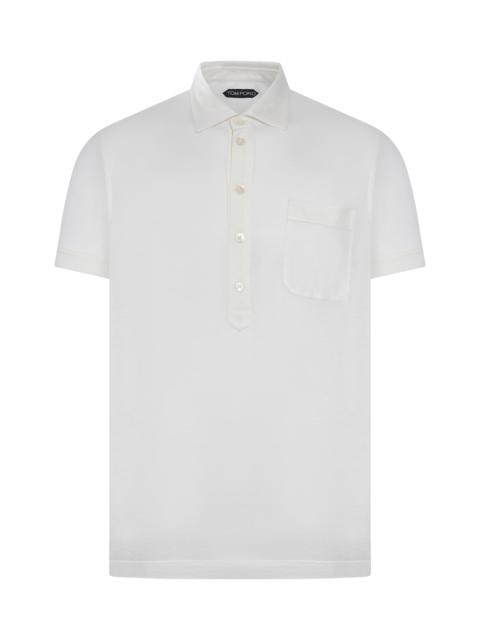 Short Sleeve Silk Polo