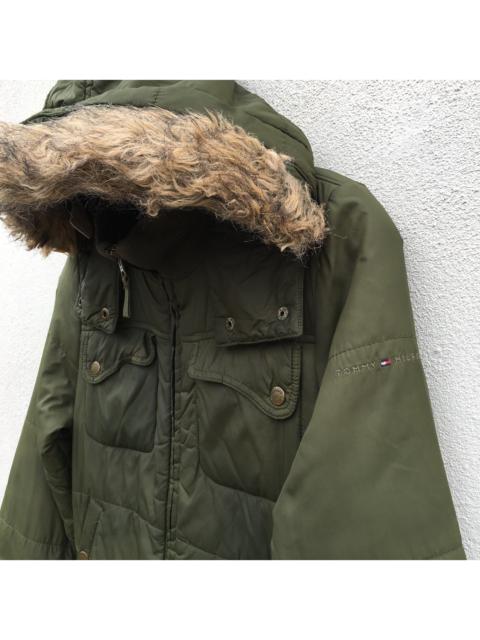 Other Designers Vintage Tommy Hilfiger Warm Puffer Bomber Jacket Hoodie