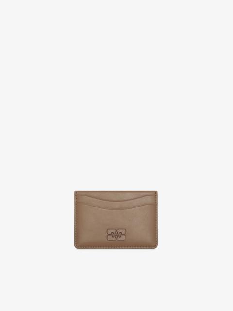 GANNI BOU CARD HOLDER IN BROWN