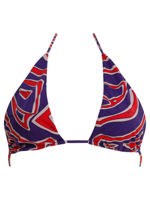 PUCCI Pucci Women Triangle Bikini Top With Stamba Labirinto
