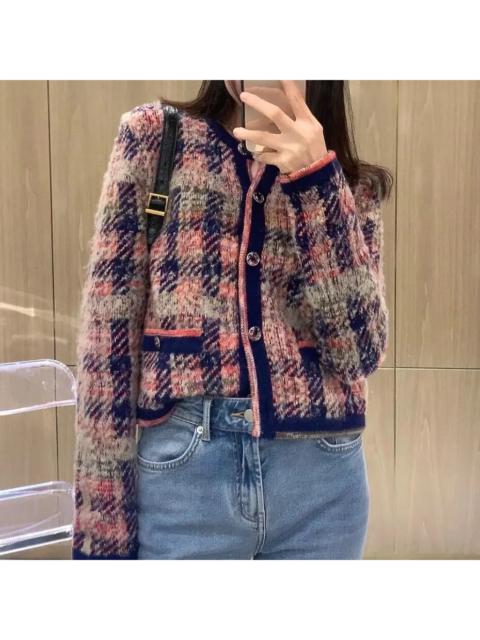 CHANEL Chanel 22A Colorful Cashmere Knit Cardigan Jacket
