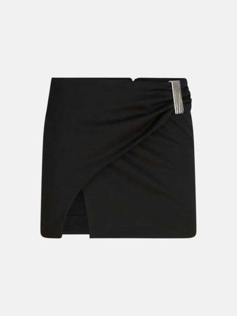 THE ATTICO BLACK MINI SKIRT