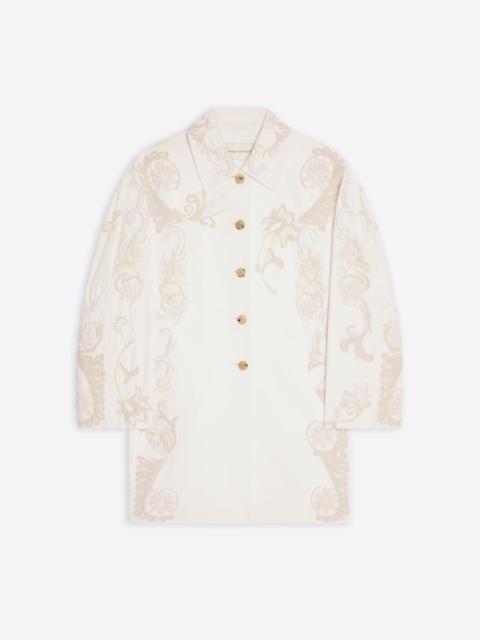 Dries Van Noten EMBROIDERED A-LINE COAT