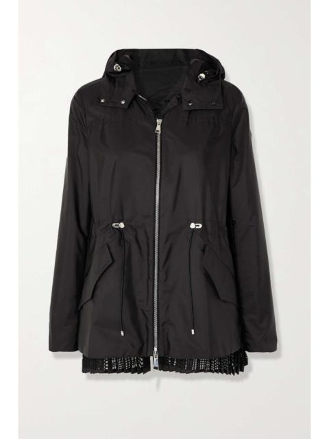 Baaba crocheted lace-trimmed shell parka
