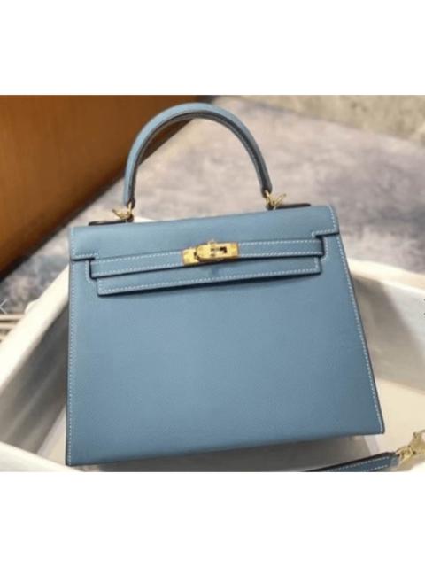 Hermès HERMES Kelly Blue Extreme Epsom Sellier Bag