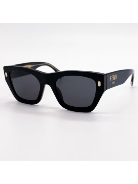 FENDI NEW FENDI SUNGLASSES FE40100I 01A BLACK/GRAY WOMEN EYEWEAR