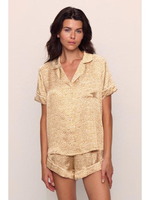 eberjey Inez Washable Silk Printed Short PJ Set