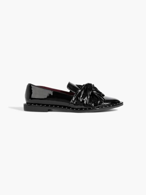 Stella McCartney Falabella twisted glossed loafers