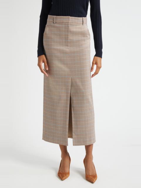 VERONICA BEARD Veronica Beard Maxine Plaid Midi Skirt in Hazelnut Multi at Nordstrom
