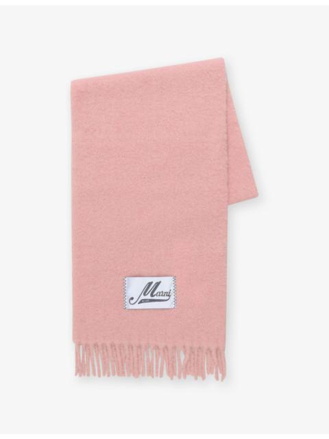 Marni Brand-Patch Alpaca-Blend Scarf