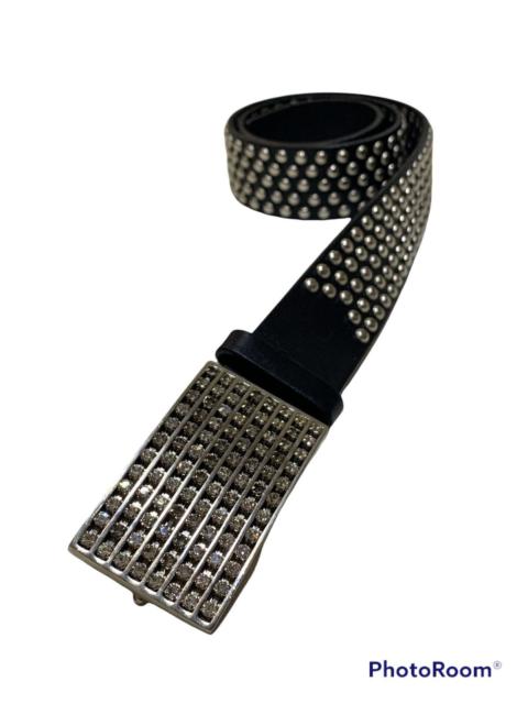 Other Designers 96 PIECES RHINESTONES DIAMONDS BUCKLE STUDDED LEATHER BELT