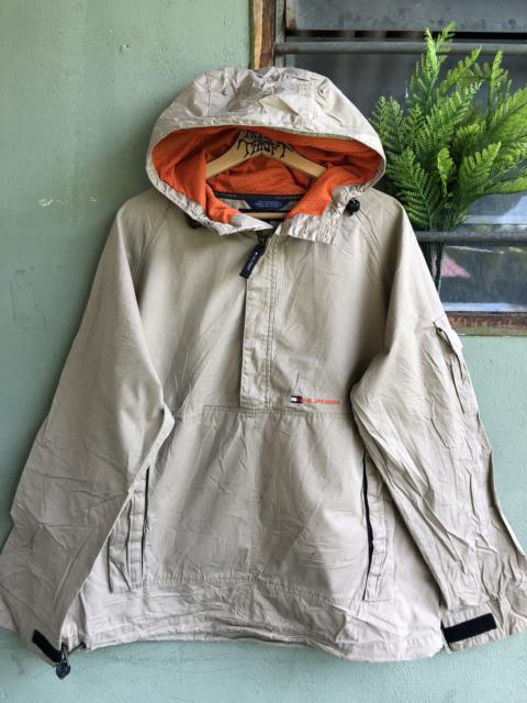 Other Designers Tommy Hilfiger - Vintage Tommy Hilfiger Hoodie Half Zipper Embroidery