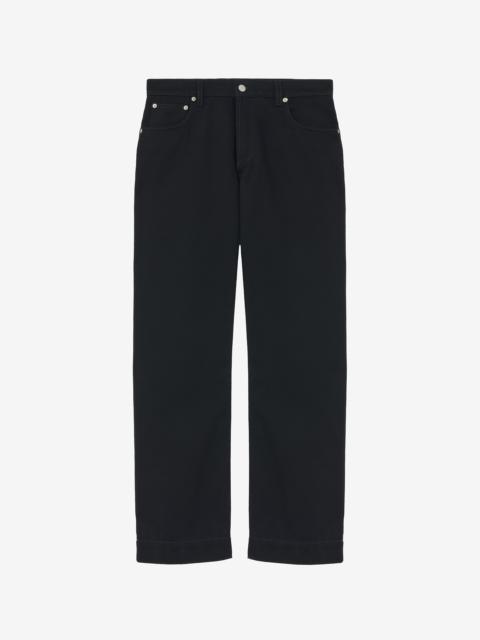 Alexander McQueen Wide Leg Denim Jeans