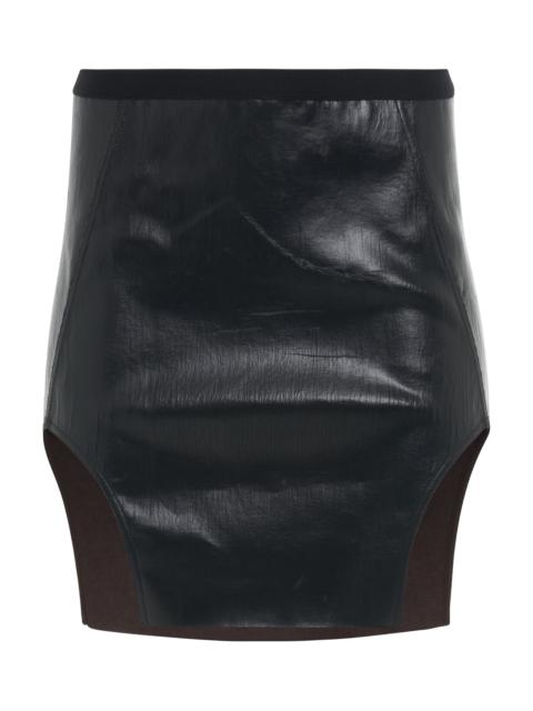 Rick Owens Diana Mini Denim Skirt in Black