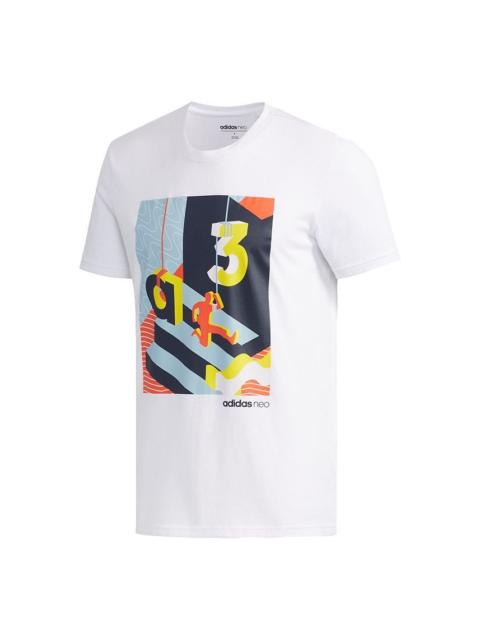 adidas adidas neo CS RIS T-Shirt 'White Shoyel' EJ7063