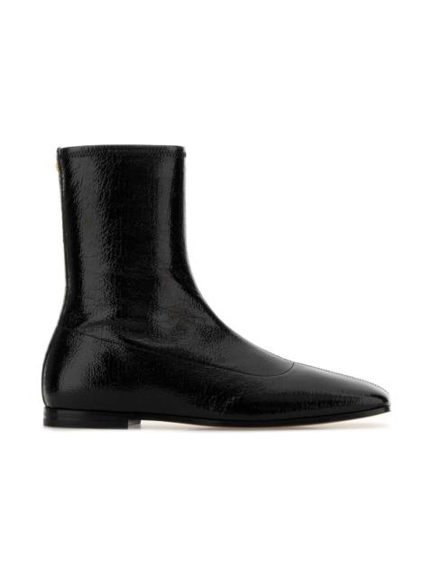 Valentino Black Leather Vlogo Signature Boots