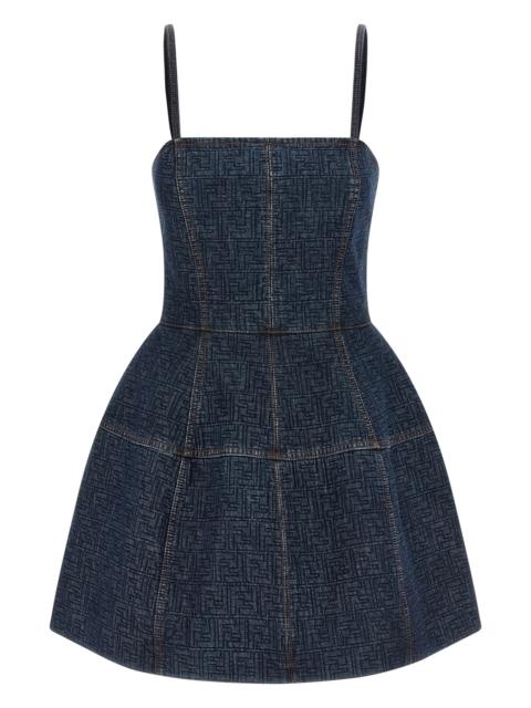 FENDI 'FF' denim dress