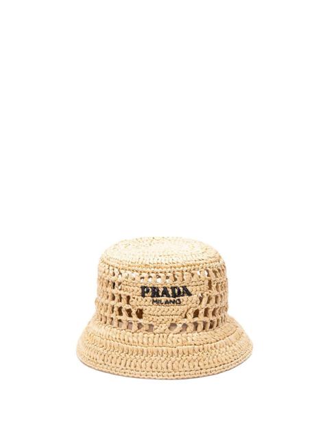 Prada Women Crochet Bucket Hat