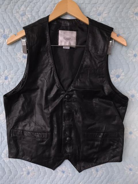 Other Designers Brand - (B94). SEAHOP POUR HOMME LEATHER COWHIDE VEST