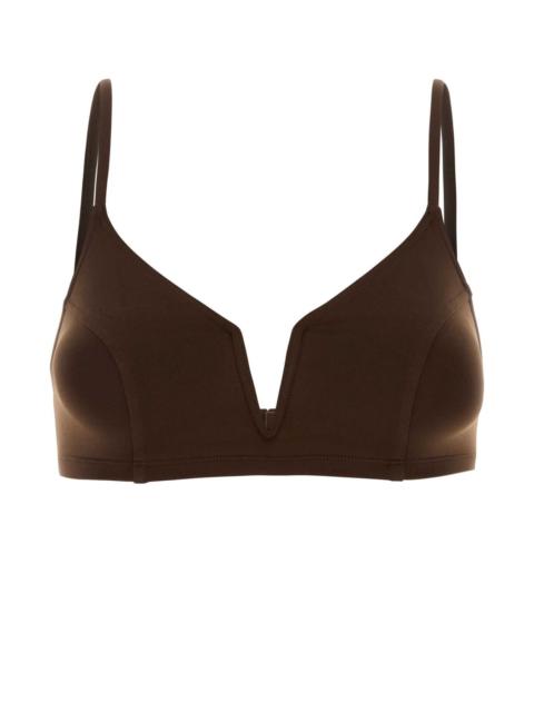 ERES Eres Women Brown Stretch Nylon Ã‰Lancee Bikini Top