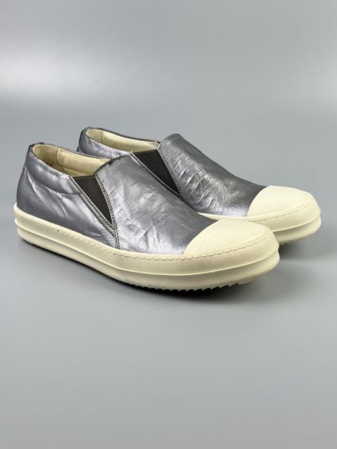 Rick Owens DRKSHDW Rick Owens Drkshdw - Silver Slip on Boat Sneakers