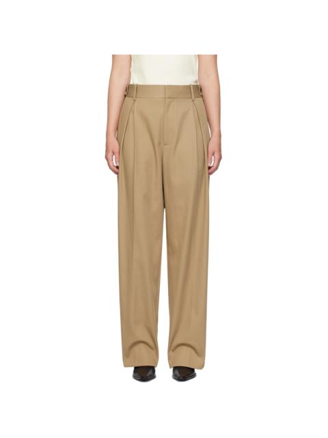 Bottega Veneta Tan Tapered Trousers