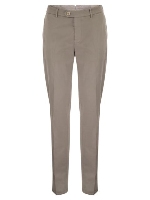Brunello Cucinelli Brunello Cucinelli Men Italian Fit Cotton Gabardine Trousers